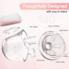 2 Pcs Electric Wearable Breast Pump 1200mAh USB Chargable Silent Milk Extractor Painless Automatic Milker Comfort Breastfeeding - Image 3
