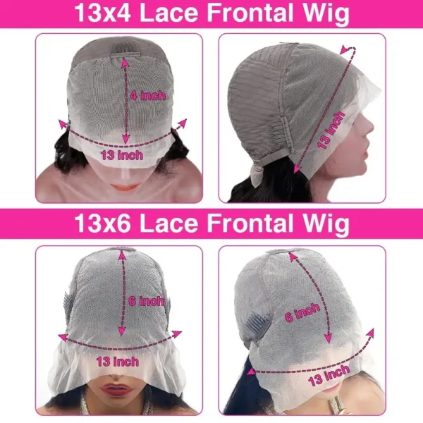 180 200 Density Lace Front Wigs Human Hair Body Wave 4/27 Highlight  13x4 13x6 HD Lace Frontal Colored 18 36 Inch Human wig - Image 6