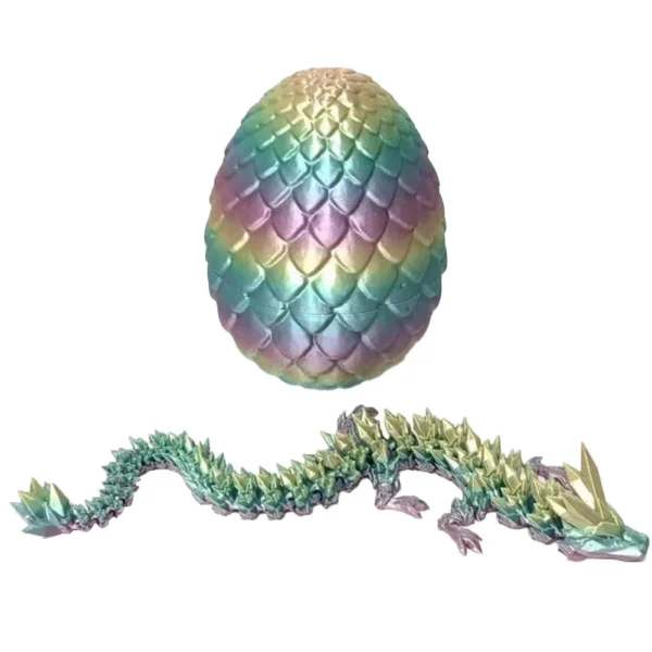3D Printed Dragon in Egg 3D Printed Crystal Dragon Crystal Dragon Fidget Collectible Figurines for Home Office Car Desk Decor - Image 17