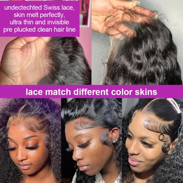 Wear Go 300% High Density Loose Deep Wave 40 50 Inch Full 13x6 13x4 HD Lace Frontal Human Hair Wig Glueless Preplucked Curly Wig - Image 11