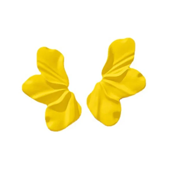 Metal Flower Post Earrings For Women Multi Color Enamel Petal Fashion Jewelry Trendy New Styles Hot Holiday Accessories 2023705 - Image 6