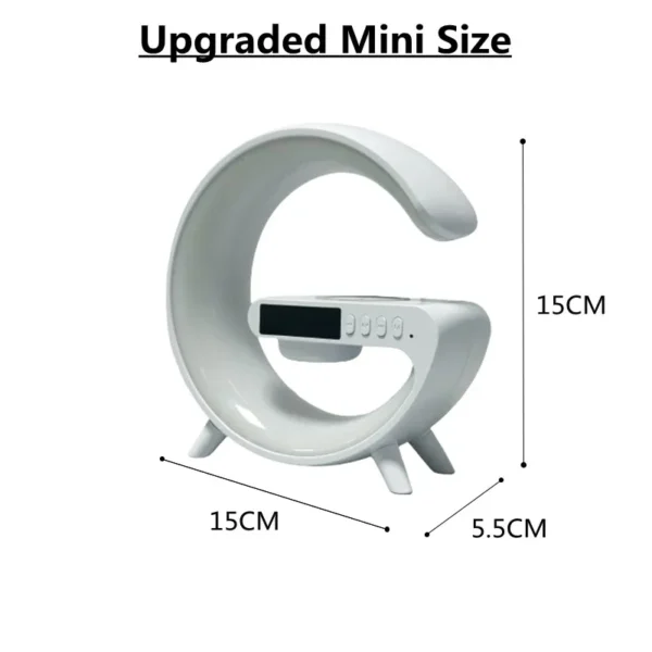 Multifunction Wireless Charger Pad Stand Speaker TF RGB Night Light 15W Fast Charging Station for iPhone Samsung Xiaomi Huawei - Image 6