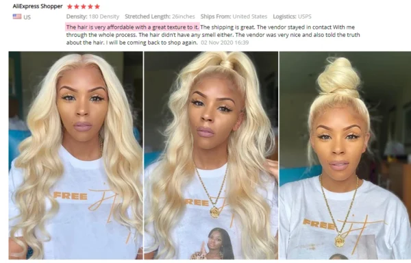 Blonde Body Wave Lace Front Wig HD Transparent Lace 13x4 13x6 Human Hair Wig 613 Pre Plucked Full Frontal Wigs For Black Women - Image 7