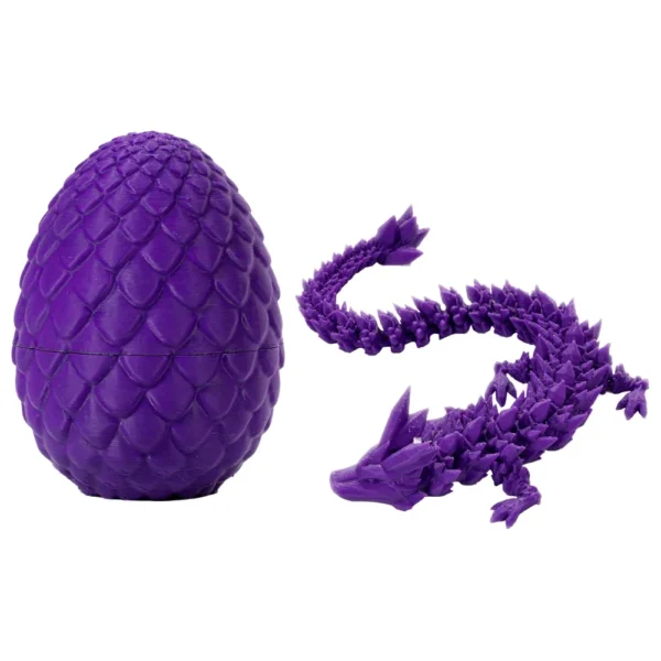 3D Printed Dragon in Egg 3D Printed Crystal Dragon Crystal Dragon Fidget Collectible Figurines for Home Office Car Desk Decor - Image 8