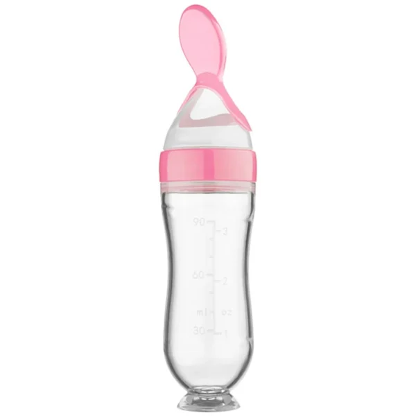 Squeezing Feeding Bottle Silicone Newborn Baby Training Rice Cereal Food Spoon Supplement Feeder Safe Useful Tableware For Kids - Image 9