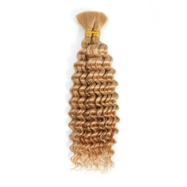 Human Braiding Hair Deep Wave Bulk Human Hair 100g No Weft Human Hair Bundles Micro Human Braiding Hair for Boho Braids - Image 9