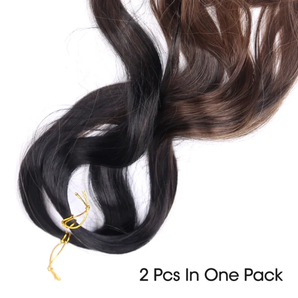 French Curly Crochet Braiding Hair Synthetic Loose Wave Ombre Braids Hair for Women  Spiral Curls Pre Stretched Hair Extensions - Image 22
