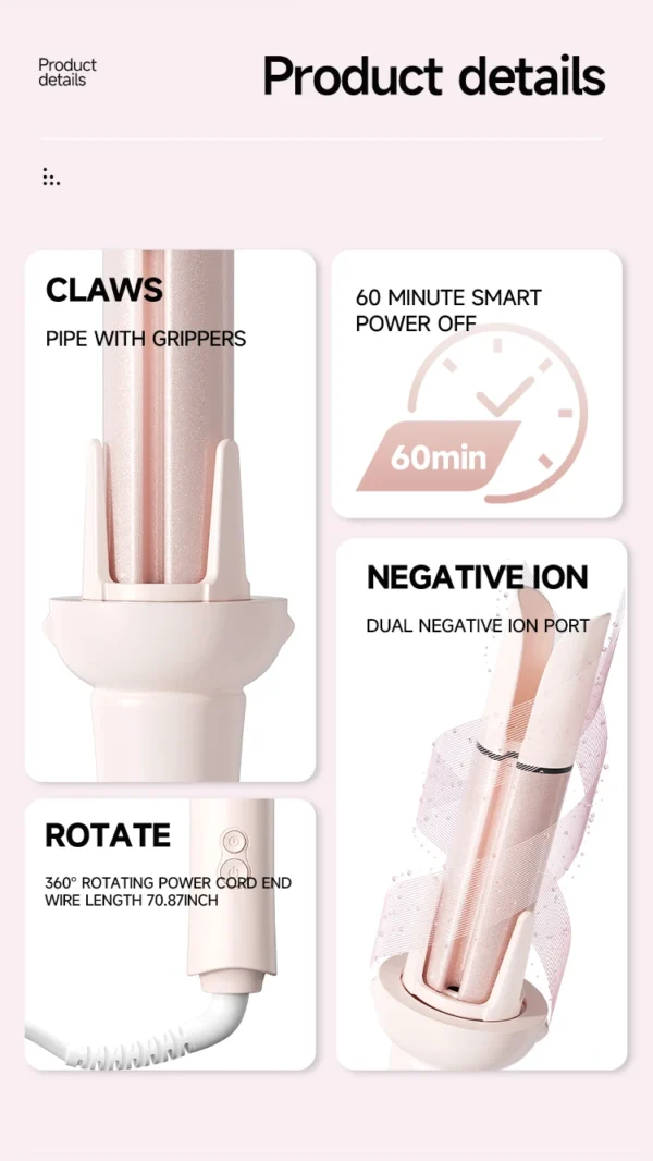 Automatic Hair Curler 32mm Auto Rotating Ceramic Hair Roller Professional Curling Iron Stick 40mm Curling Wand Hair Waver gift - Image 21
