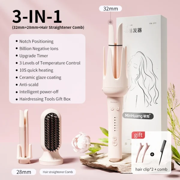 Automatic Hair Curler 32mm Auto Rotating Ceramic Hair Roller Professional Curling Iron Stick 40mm Curling Wand Hair Waver gift - Image 8