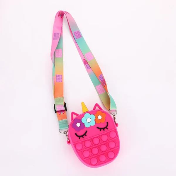 37 styles Fidget Toys Silicone Push Bubble Crossbody Bag Sensory Reliver Autism Adults Kids Handbag Squeeze Toys for Kids gifts - Image 30