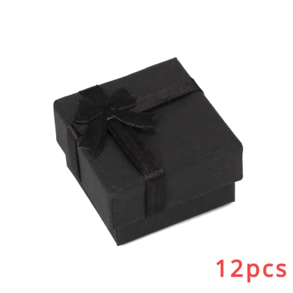 Ring Organizer Box Earrings Storage Gift Box Earrings Ring Box Paper Jewellry Packaging Container Trinket Box 1pc 4x4cm - Image 16