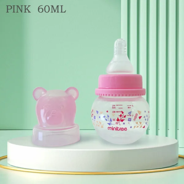 0-6 months newborn baby mini bottle, 60ml creative small windmill baby bottle, fall-proof and anti-colic PP bottle, BPA-free - Image 8