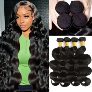 16A Body Wave Bundles Human Hair Brazilian Virgin 1/3/4/5 Pcs Weave Natural Black Color Hair Extensions 100% Human Hair Bundles