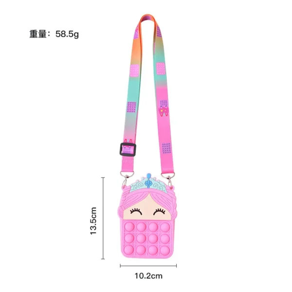 37 styles Fidget Toys Silicone Push Bubble Crossbody Bag Sensory Reliver Autism Adults Kids Handbag Squeeze Toys for Kids gifts - Image 10
