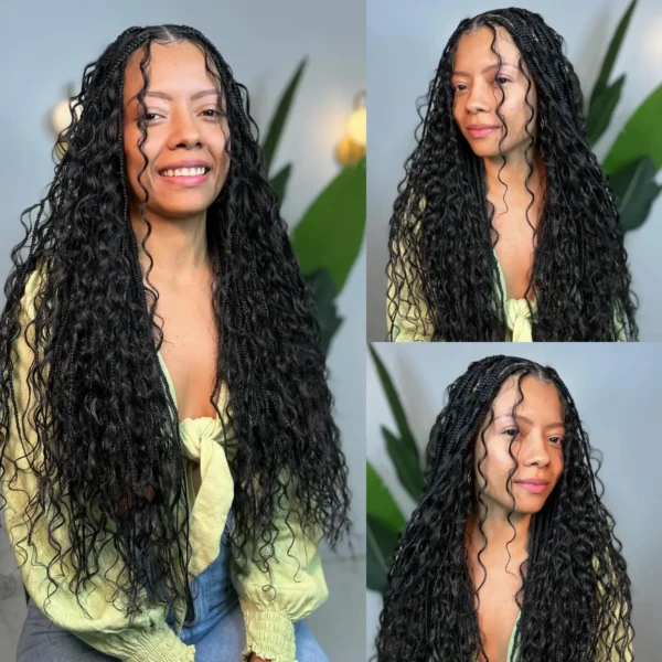 Human Braiding Hair Deep Wave Bulk Human Hair 100g No Weft Human Hair Bundles Micro Human Braiding Hair for Boho Braids - Image 12