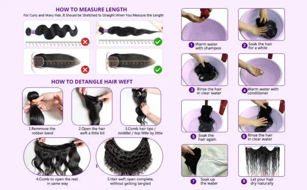 40 50 Inch Human Hair Bundles Loose Body Wave 3 Raw Hair Bundles Human Hair Natural Black Brazilian Remy Hair Weave Extensions - Image 9