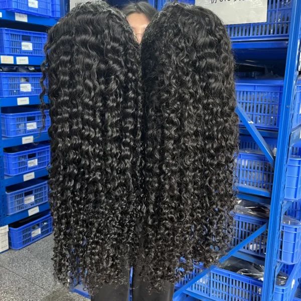 300% High Density Loose Deep Wave 40 46 50 Inch 13x6 13x4 HD Lace Frontal Human Hair Wig Brazilian 360 Full Curly Wigs For Women - Image 8