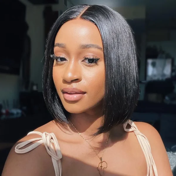 Wear And Go Bob Wigs For Women Human Hair 180% Straight Glueless Wig Ready To Go Human Hair Wigs Pre Cut Lace Air Wig Sale - Image 8