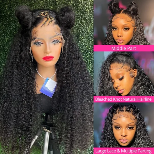 300% High Density Loose Deep Wave 40Inch 13x6 13x4 HD Lace Frontal Human Hair Wig Full Glueless Ready To Go Preplucked Curly Wig - Image 10