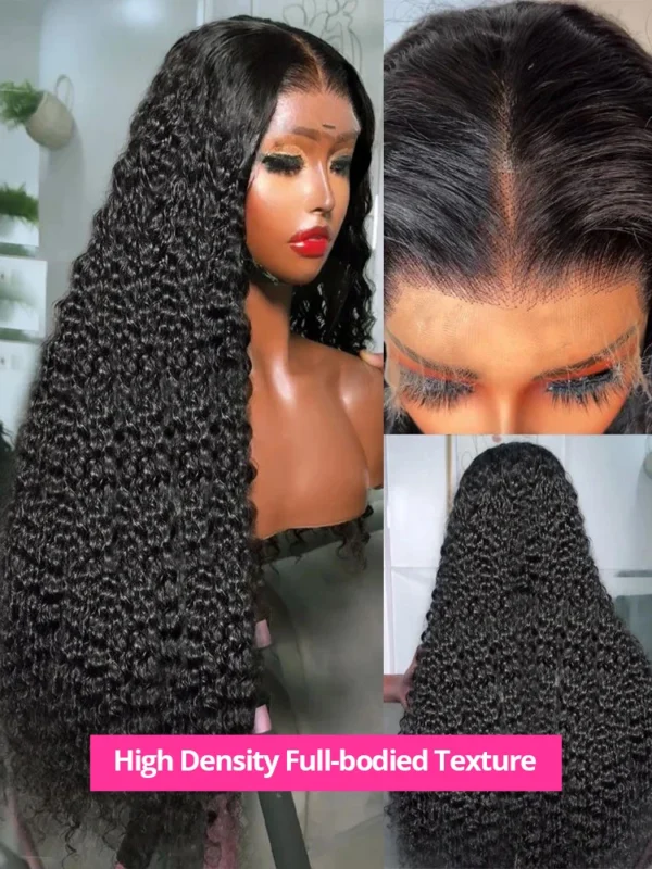 300% High Density Loose Deep Wave 40Inch 13x6 13x4 HD Lace Frontal Human Hair Wig Full Glueless Ready To Go Preplucked Curly Wig - Image 4