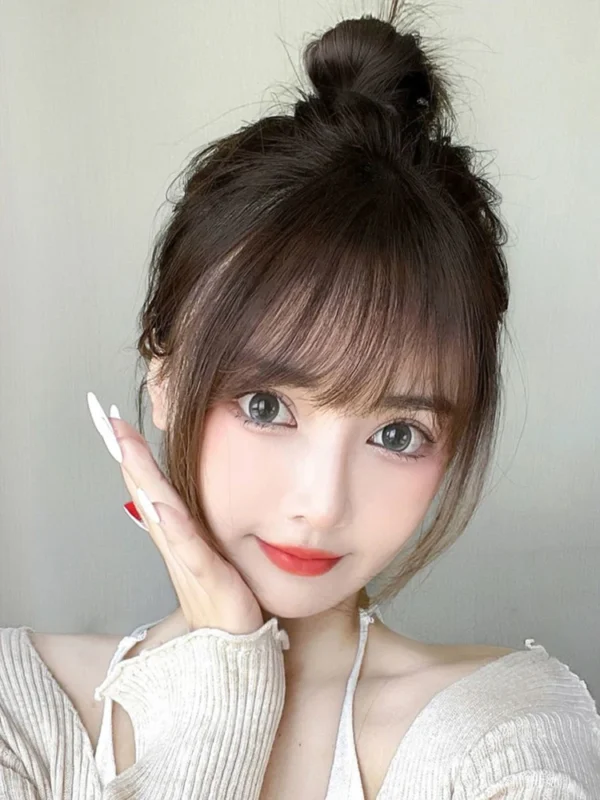 Air Bangs Wig Summer Light And Thin Fake Bangs Natural Forehead Invisible And Traceless Bangs Wig Piece - Image 13