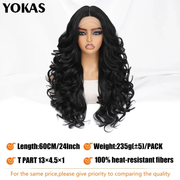 24 Inch Synthetic Lace Front Wigs For Black Women Curly Afro Lace Wigs for Afro Women Chocolate Brown Lace Front Wigs For Woman - Image 20