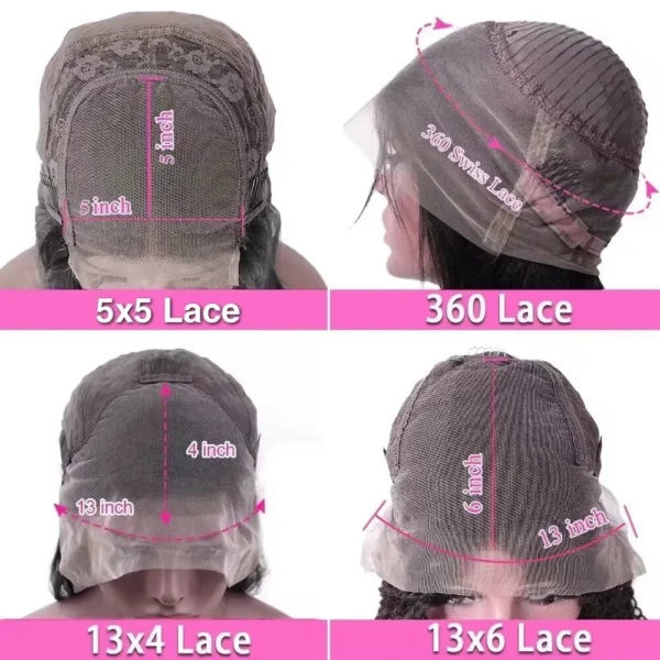 38 40 Inch 360Full Lace Human Hair Wigs Straight 13x4 13x6 HD Transparent Lace Frontal Human Hair Wigs Gift 1Bundles Human Hair - Image 6