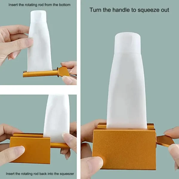 Toothpaste Squeezer Rollers Aluminum Toothpaste Dispenser Squeezer Daily Living Tube Squeezing Aids Toothpaste Squeezers Holders - Image 4