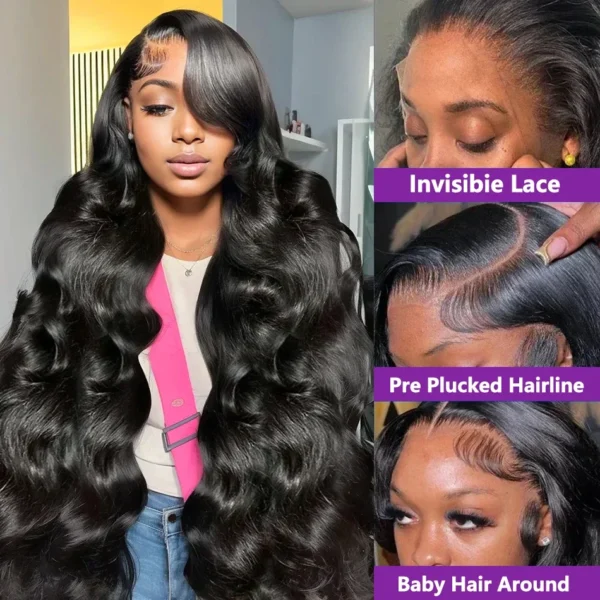 30 40 Inch 220 Density Body Wave Human Hair Wigs Chocolate Brown Lace Front Wig 13x6 Hd Lace Frontal Wig for Black Women Choice - Image 5