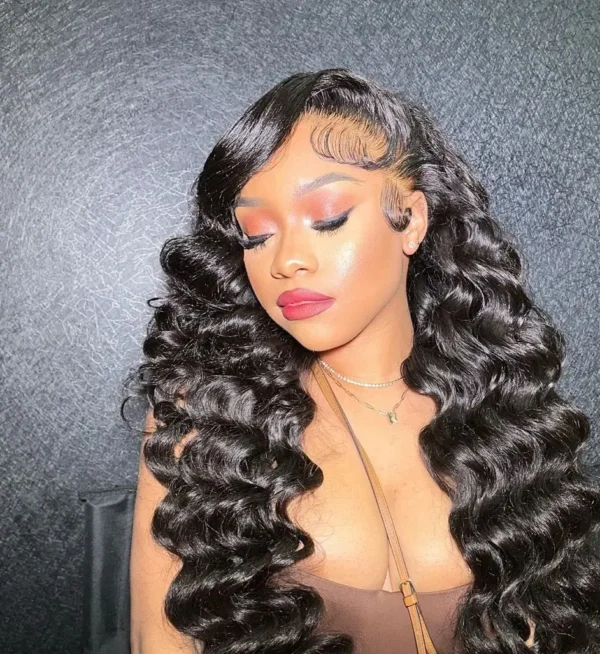 40 Inch Loose Deep Wave 13x4 13x6 HD Transparent Human Hair Wig 250 Density Brazilian Water Curly Nature Wave Lace Frontal Wigs - Image 11