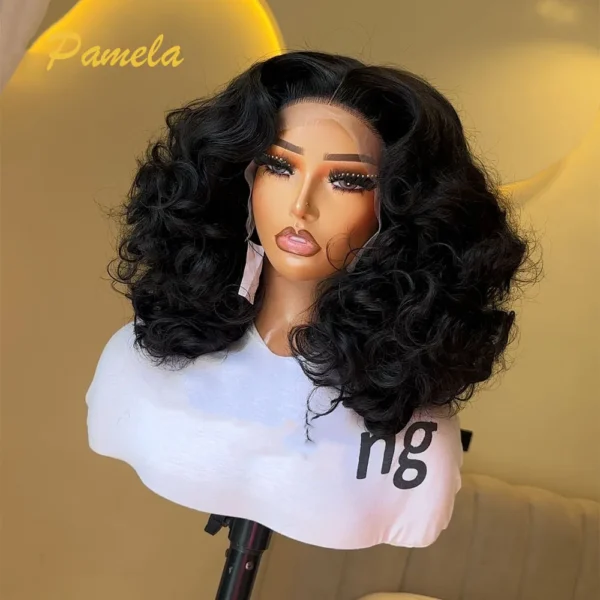 Super Double Drawn Glueless Wig 100% Human Hair Ready To Go 30inch Loose Deep 250% High Density 13x4 Transparent Lace Front Wigs - Image 8