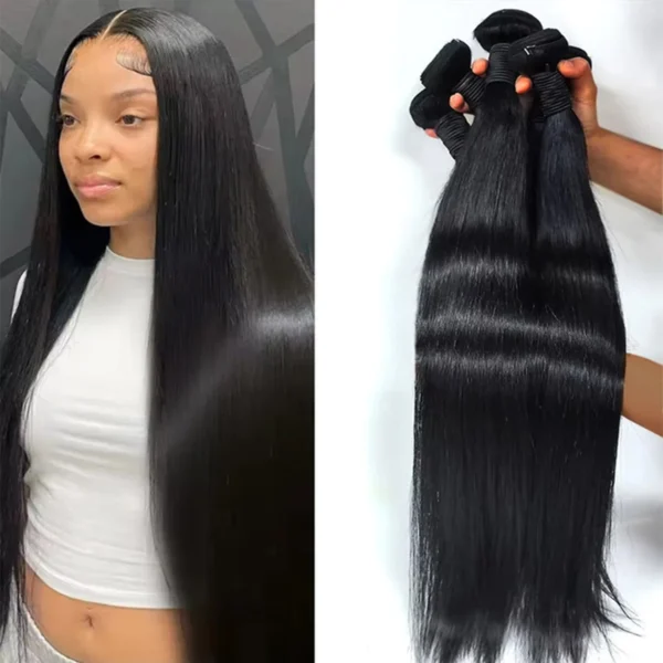 16A Body Wave Bundles Human Hair Brazilian Virgin 1/3/4/5 Pcs Weave Natural Black Color Hair Extensions 100% Human Hair Bundles - Image 8