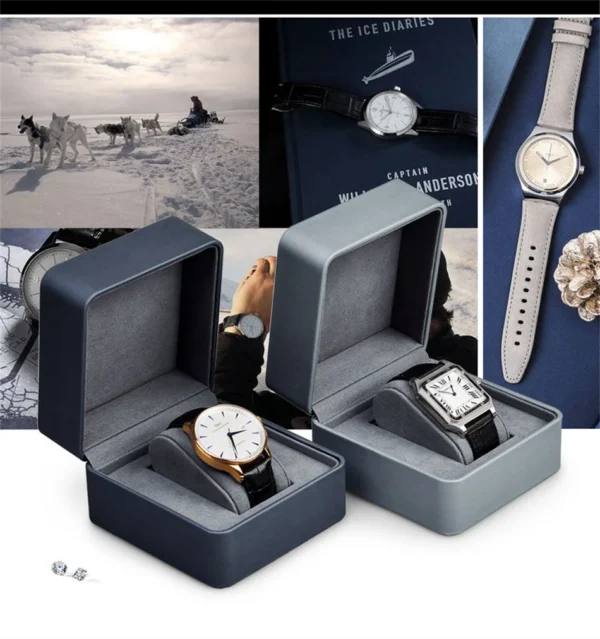 MISHITU Grids Watch Box PU Leather Watch Case Holder Organizer Storage Box for Quartz Watches Jewelry Boxes Display Best Gift - Image 15