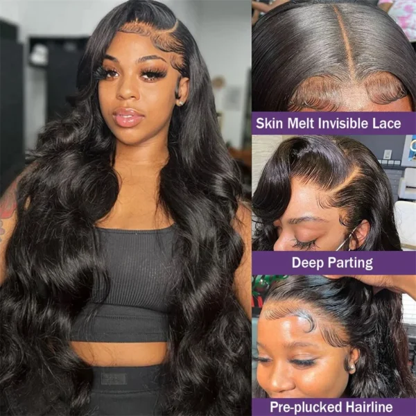 13x6 Hd Lace Frontal Wig Human Hair 13x4 Body Wave Human Hair Wigs For Black Women 30 40 Inch Lace Front Human Hair Wig - Image 2