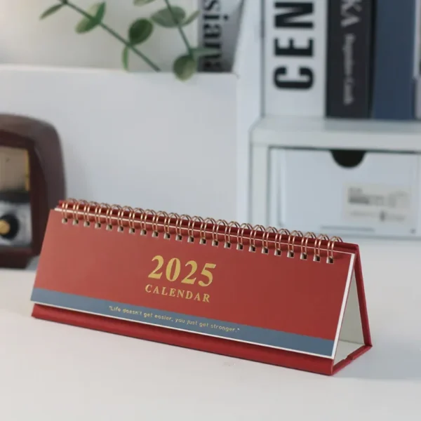 Desk Standing Calendar 2025 Desktop Small Monthly Planner Table Office Mini Tabletop Schedule Wall Daily Decorative - Image 6