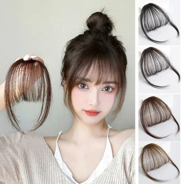 Air Bangs Wig Summer Light And Thin Fake Bangs Natural Forehead Invisible And Traceless Bangs Wig Piece - Image 2