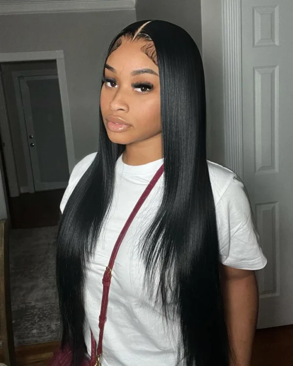 300% High Density 40 46 Inch Bone Straight 13x6 HD Lace Front Wigs Human Hair Brazilian 13x4 360 Full Lace Frontal Wig Pre Pluck - Image 18