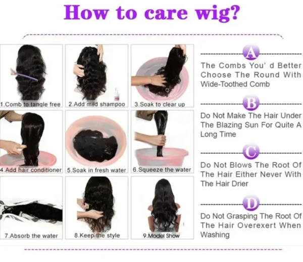 13x4 HD Lace Frontal Wig 13x6 Lace Front Human Hair Wigs For Black Women 16-36 Inch Body Wave Lace Front Wig Brazilian Hair Wig - Image 11