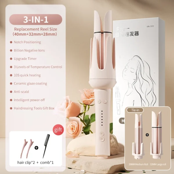 Automatic Hair Curler 32mm Auto Rotating Ceramic Hair Roller Professional Curling Iron Stick 40mm Curling Wand Hair Waver gift - Image 9