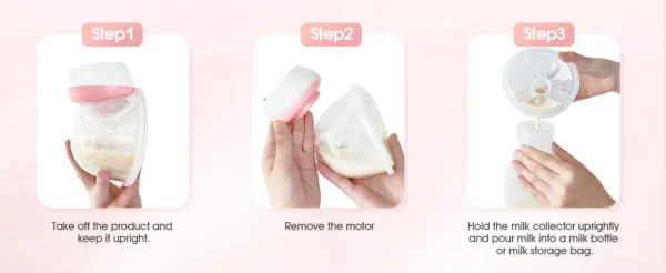 2 Pcs Electric Wearable Breast Pump 1200mAh USB Chargable Silent Milk Extractor Painless Automatic Milker Comfort Breastfeeding - Image 16