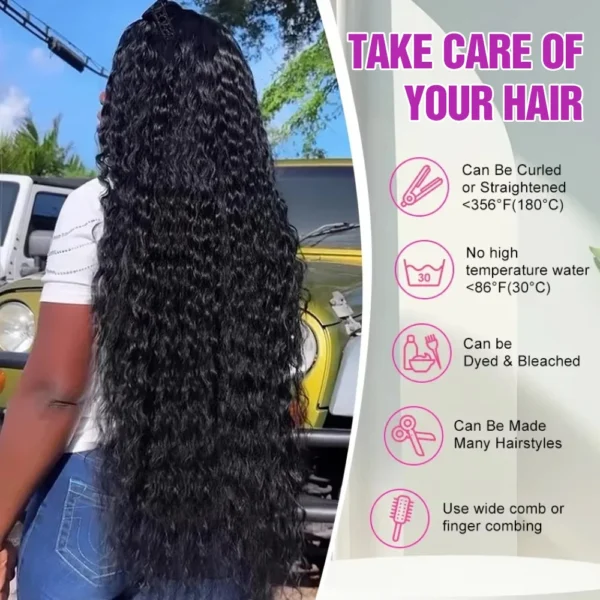 Wear Go 300% High Density Loose Deep Wave 40 50 Inch Full 13x6 13x4 HD Lace Frontal Human Hair Wig Glueless Preplucked Curly Wig - Image 9