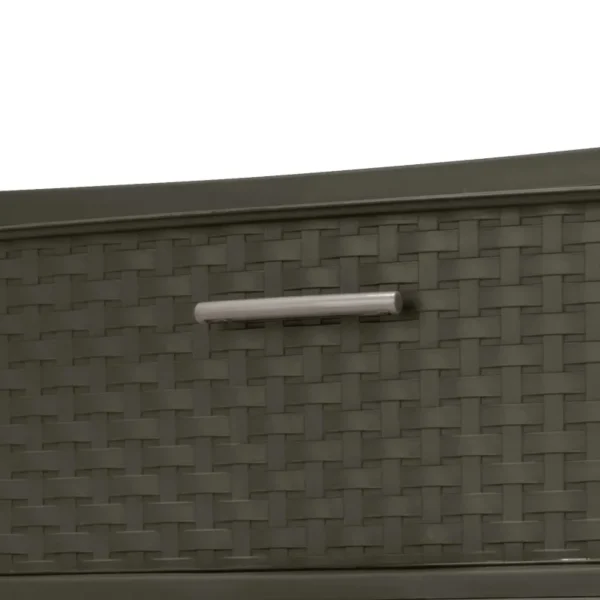 Stylish 4 Drawer Wide Woven Plastic Organizer for Home Storage Needs and Durability - Image 4