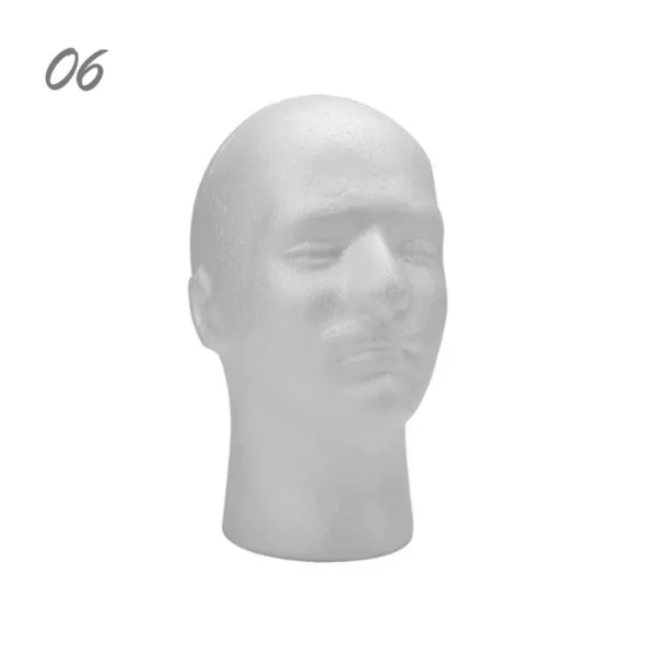 1pcs Female Styrofoam Foam Mannequin Manikin Head Model Hat Glasses Wig Display Male White Foam Mannequin Head Holder Stand Rack - Image 10