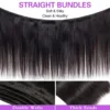 250% Density 4Pcs Bone Straight Human Hair Bundles 38 48 Inch Human Hair Bundles Virgin Hair Weave Bundles Remy Hair Extensions - Image 3