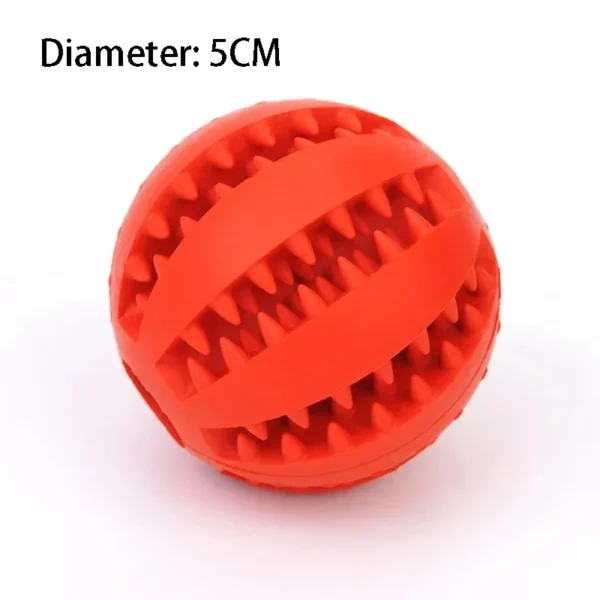 Natural Rubber Pet Dog Toys Dog Chew Toys Tooth Cleaning Treat Ball Extra-tough Interactive Elasticity Ball5cm for Pet Products - Image 5