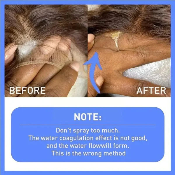120ML Lace Melting and Holding Spray Glue-Less Hair Adhesive for Wigs, Strong Natural Finishing Hold with Control - Image 3
