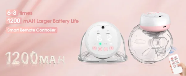 2 Pcs Electric Wearable Breast Pump 1200mAh USB Chargable Silent Milk Extractor Painless Automatic Milker Comfort Breastfeeding - Image 11