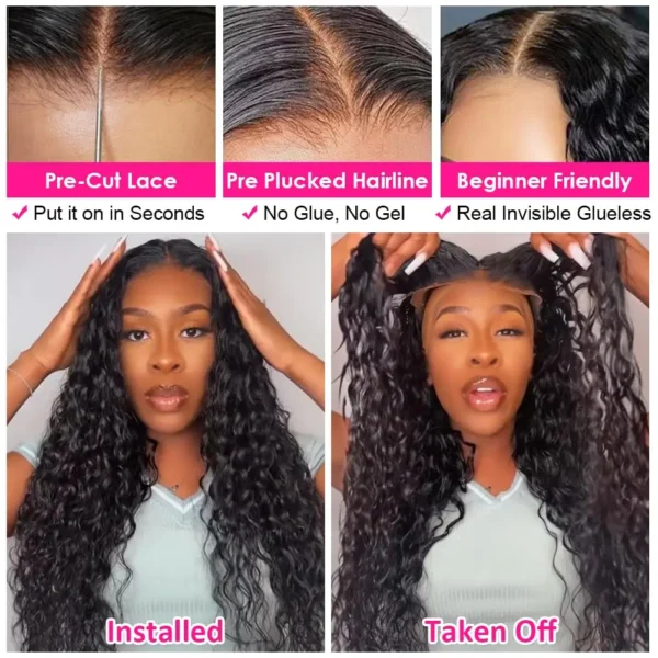 Loose Deep Wave Human Hair Wigs For Women Human Hair Glueless Wig Human Hair Ready To Wear Pre Plucked Brazilian Raw Human Hair - Image 15