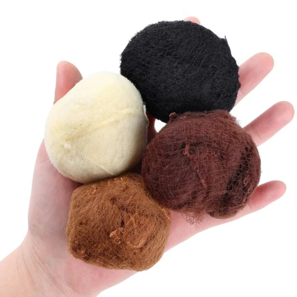 20Pcs/Lot Durable Nylon Hair Net For Bun Hair Hair style Tool Black Coffe Beige Brown White Gold Hair Net For Wigs Mesh - Image 6