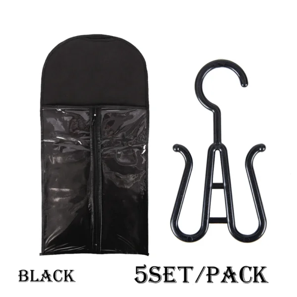 5pcs/set Wig Storage Bag Good Quality Anti Dust Hair Extensions Bag with Holder for Store Wigs Hair Extensions Ponytails 60 80cm - Image 13